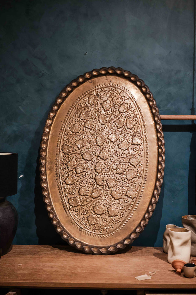 Brass Tray Huge Oval