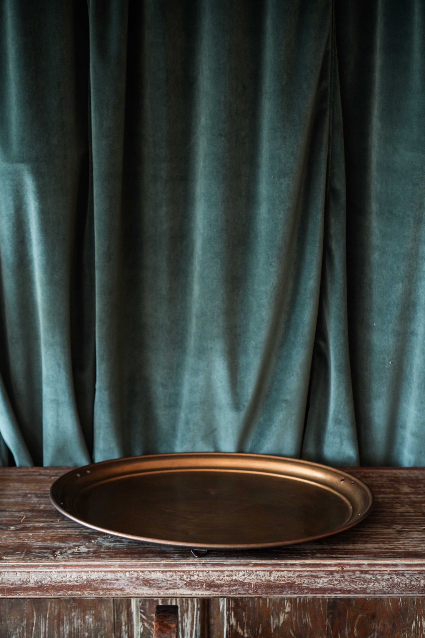 Oval Golden Brass