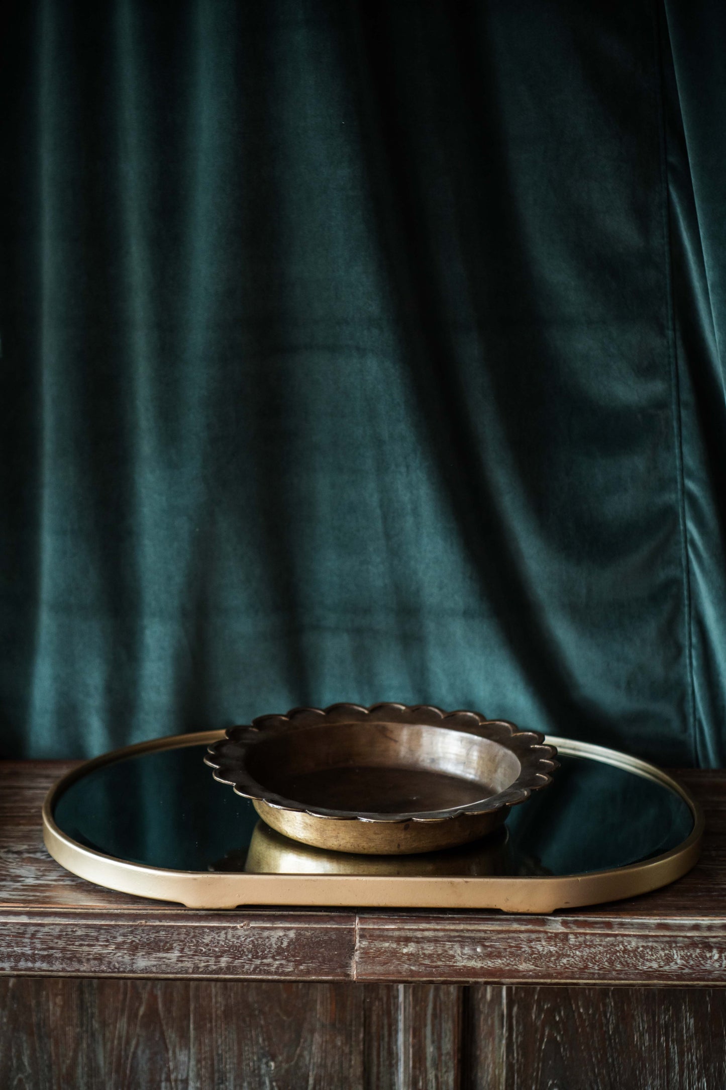 Floweries Brass Holder