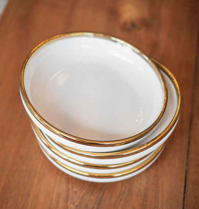 Porcelain Gold Rimmed Extravagant