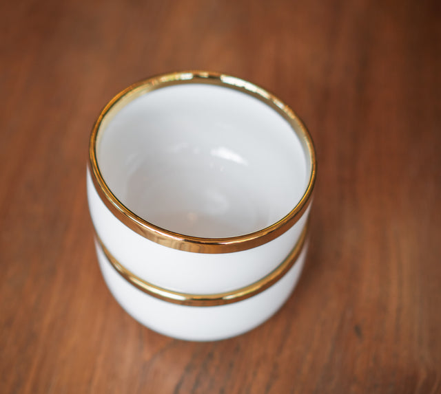 Porcelain Gold Rimmed Extravagant