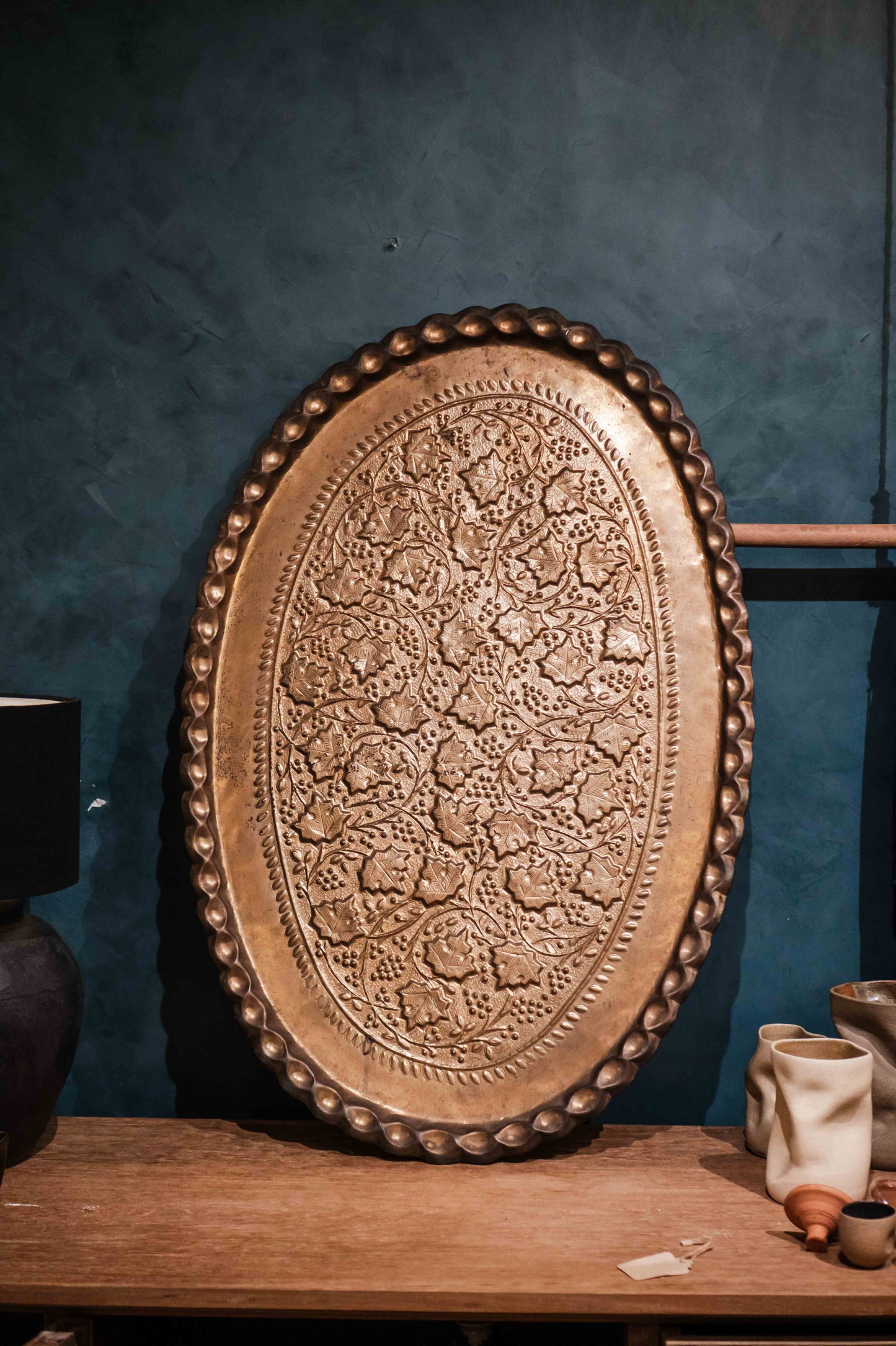 Brass Tray Huge Oval