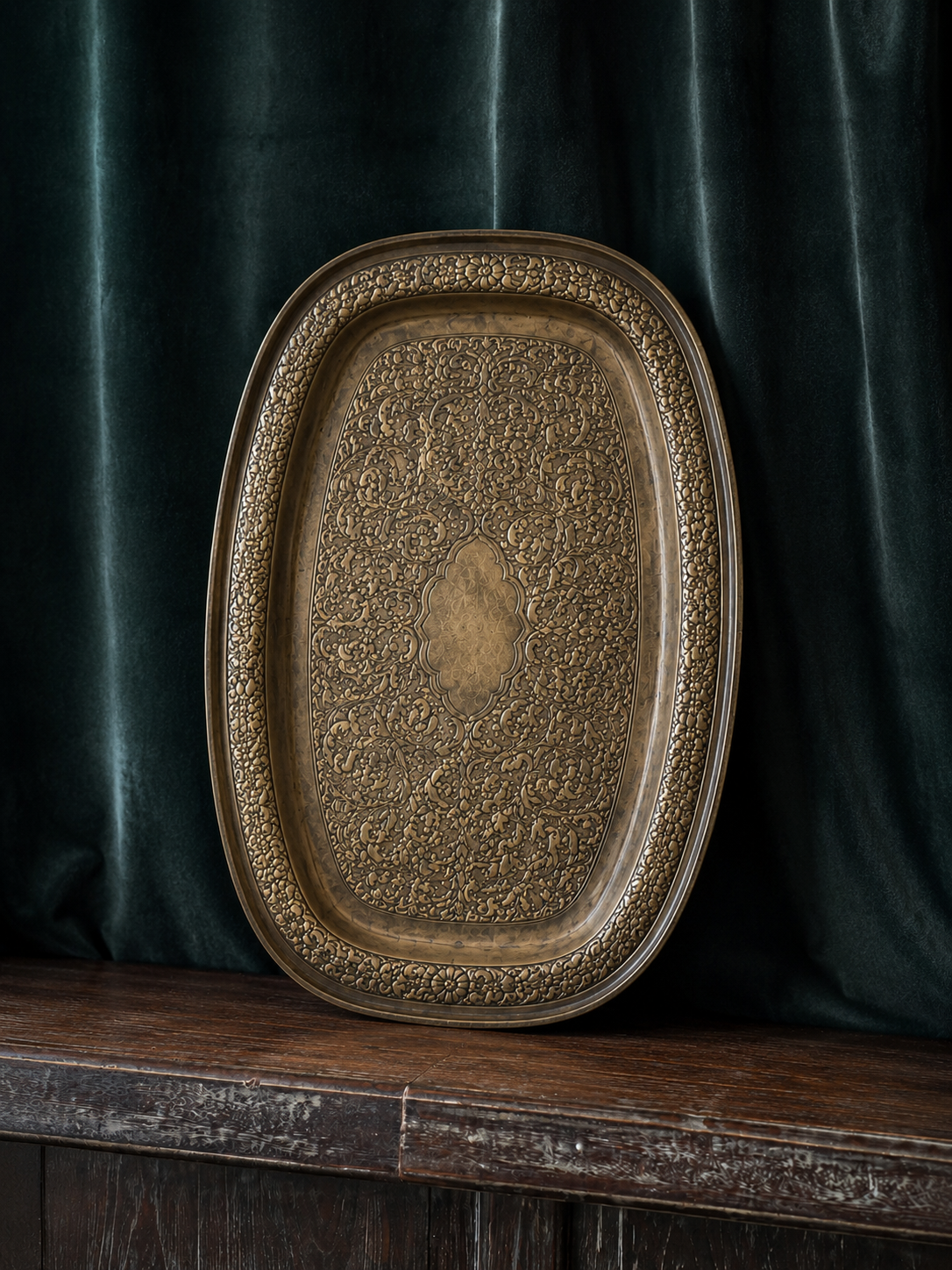 Oblong Brass Tray