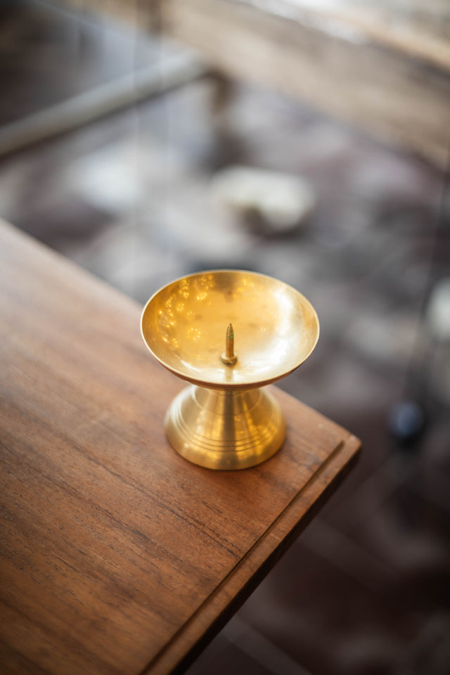 Brass Parabolic Candle