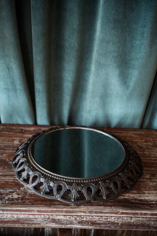 Rounded Brass Miror