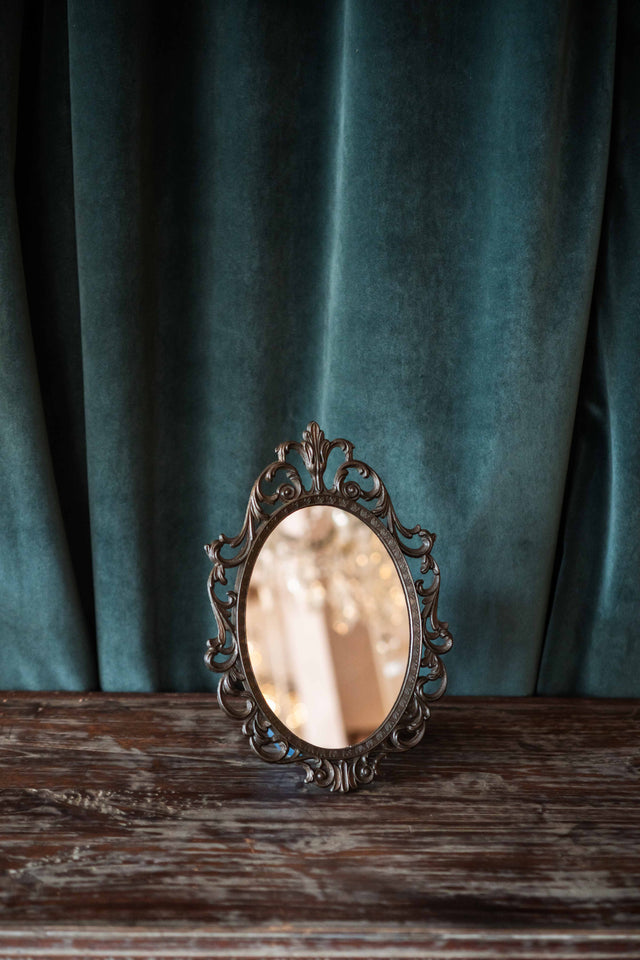 Oval Brass Mirror