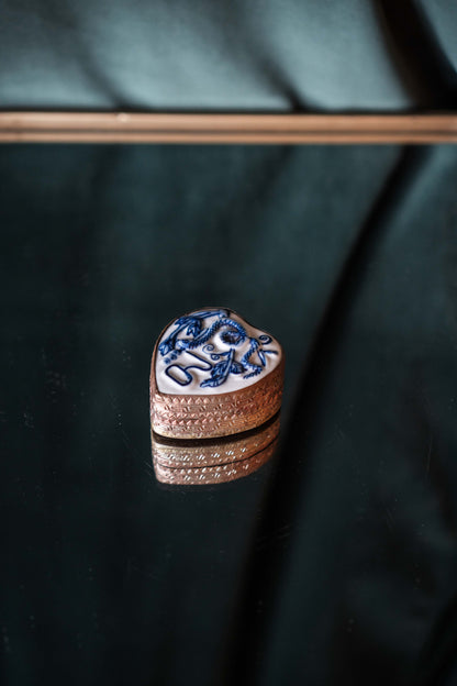 Porcelain Brass Box