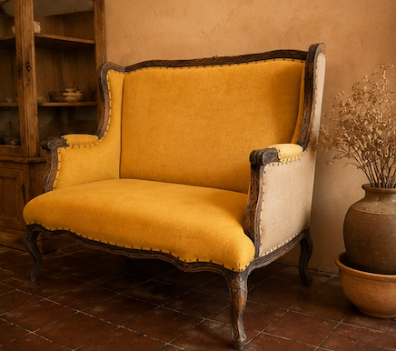 Vintage Butterscotch Loveseat