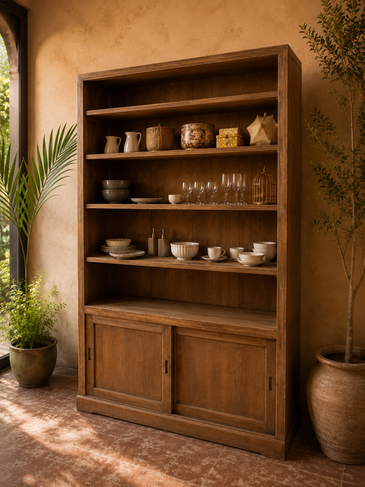 Teak Console Cabinet