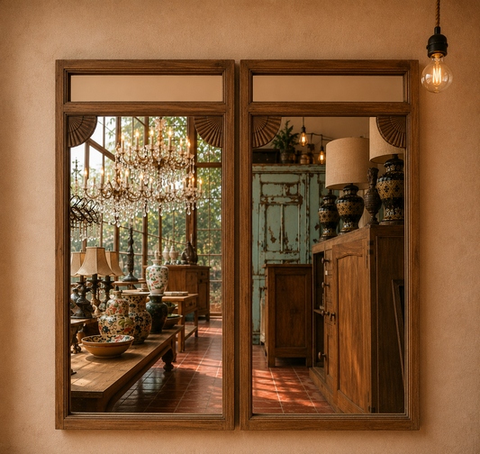 Teak Mirror