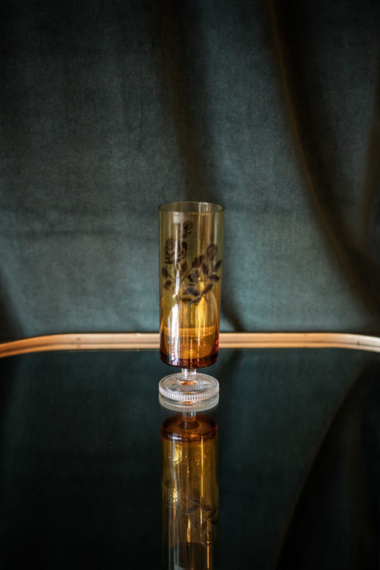 Amber Florish Glass