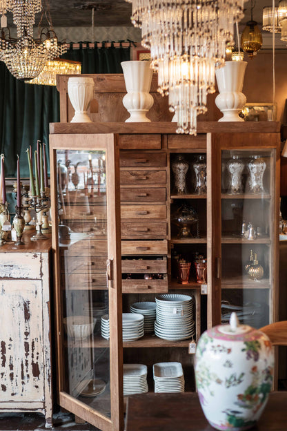 Teak Curio Cabinet