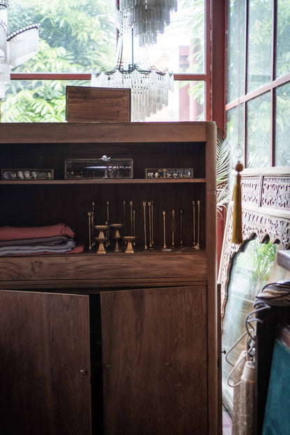 Teak Console Cabinet