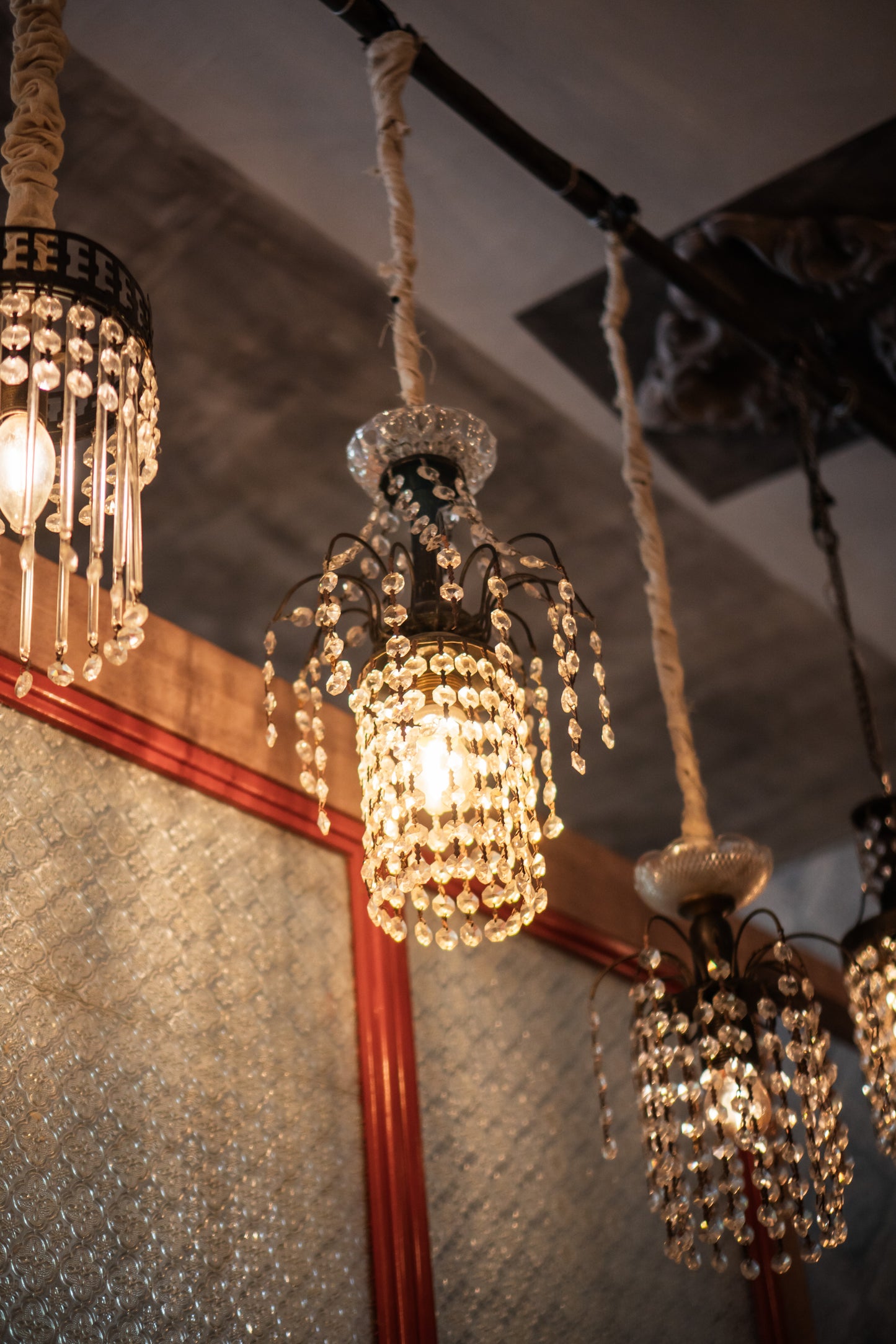 Hanging Lamp Crystal Small