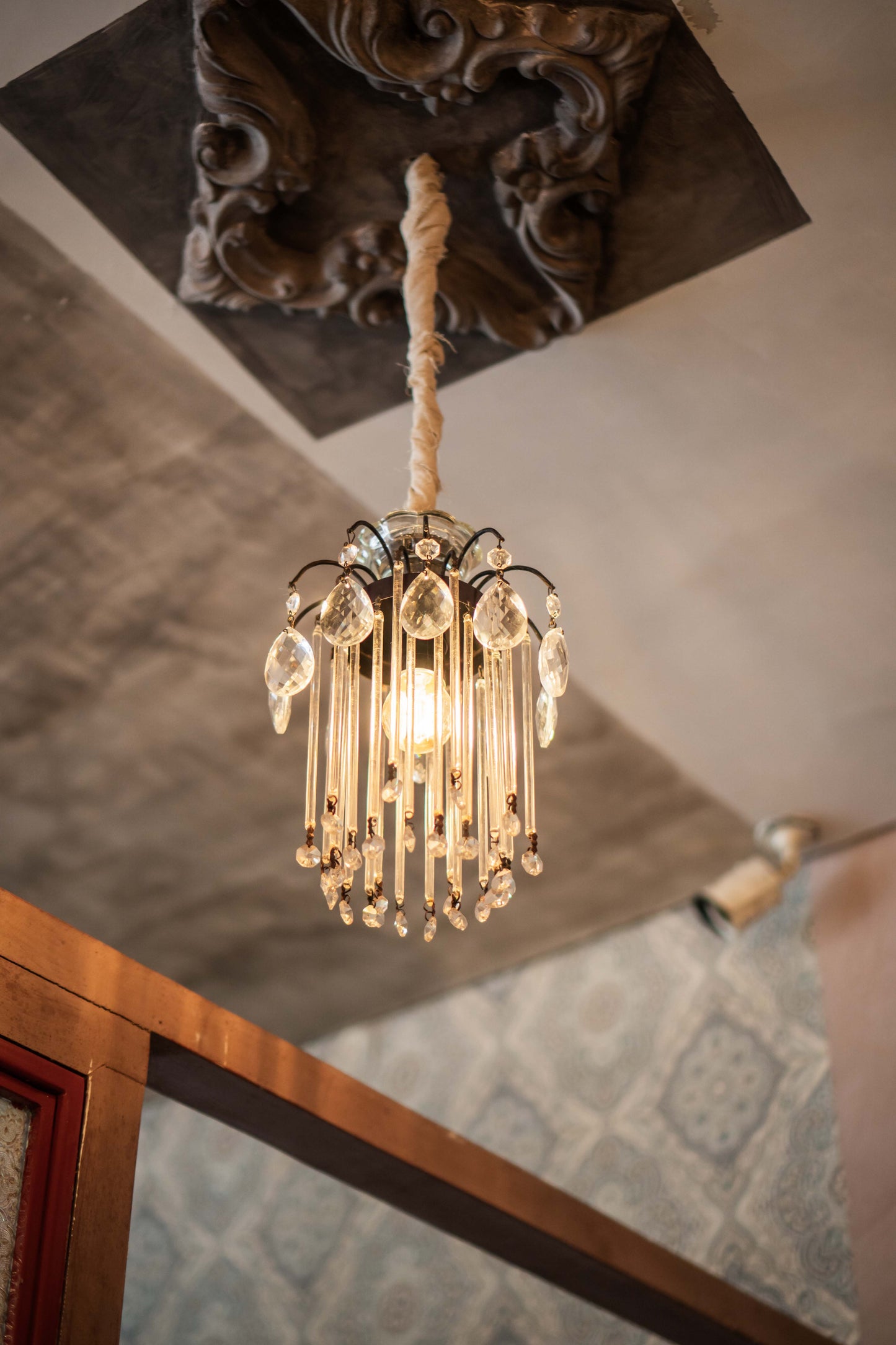 Hanging Lamp Crystal Small